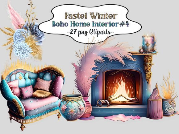 Download Pastel Winter Boho Home Interior #4 - Home Collection
