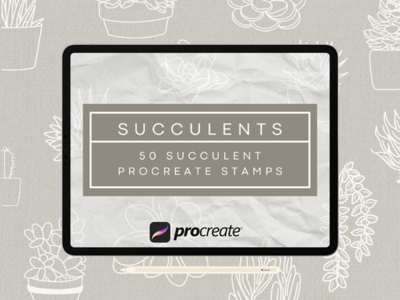 Download Succulent Procreate Stamp Brush Set - Brush Collection